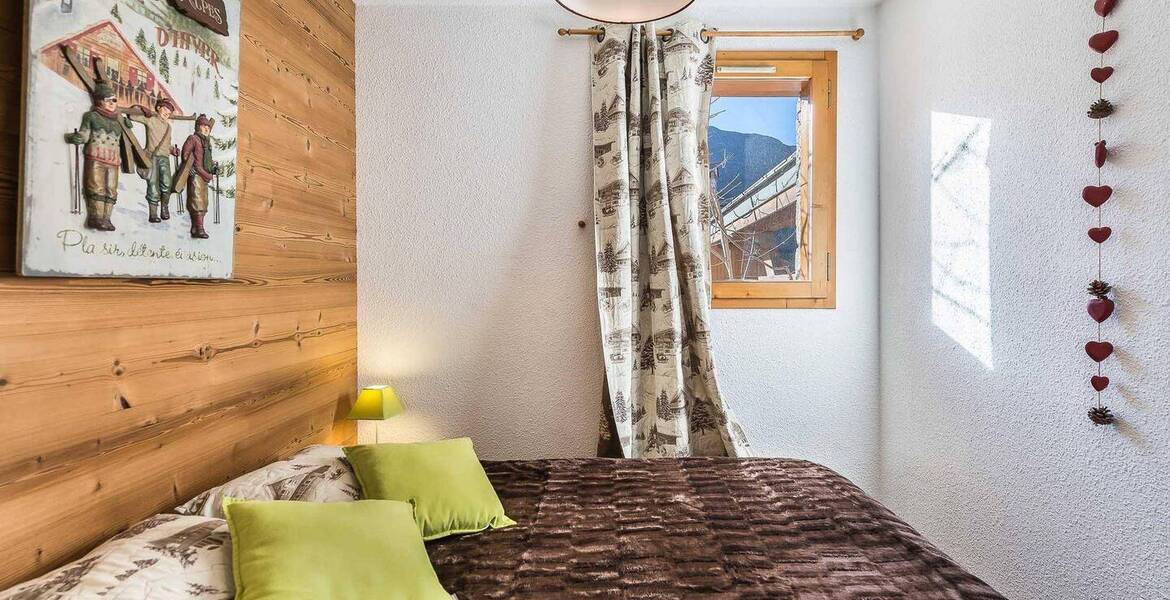 This apartment for rental with Savoyard style in Méribel 