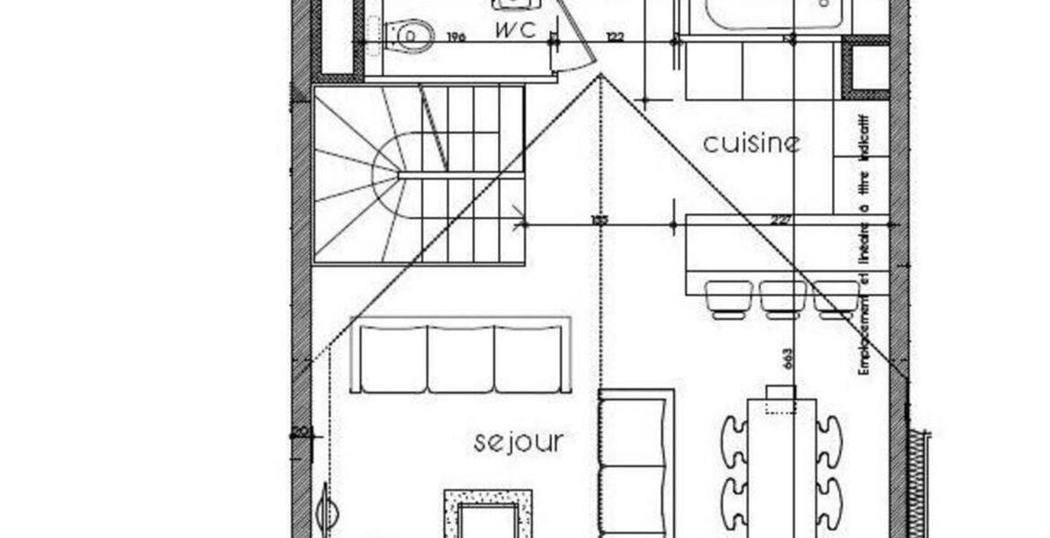 Appartement en duplex à l'ambiance feutrée à louer