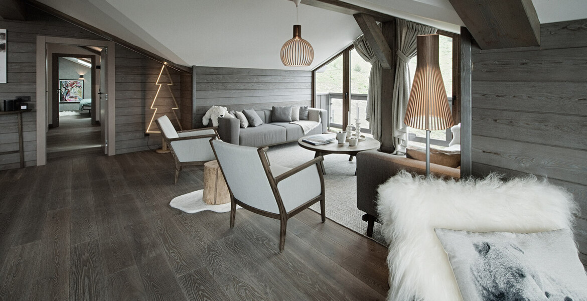 Penthouse flat in the residence in Courchevel 1650 