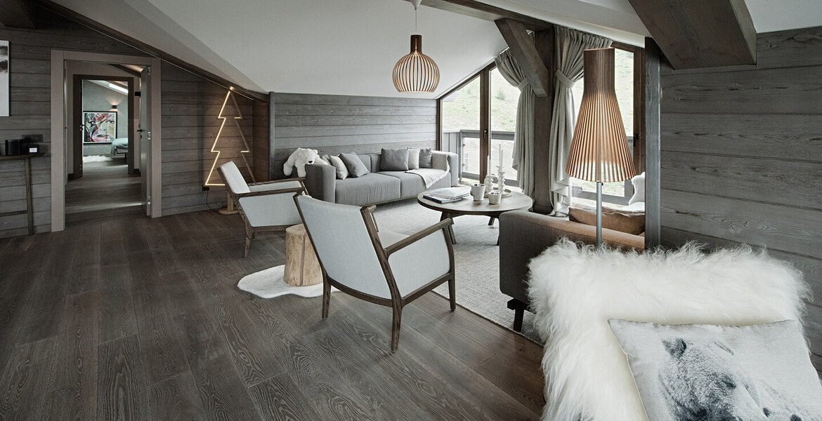 Appartement en attique dans la résidence à Courchevel 1650 