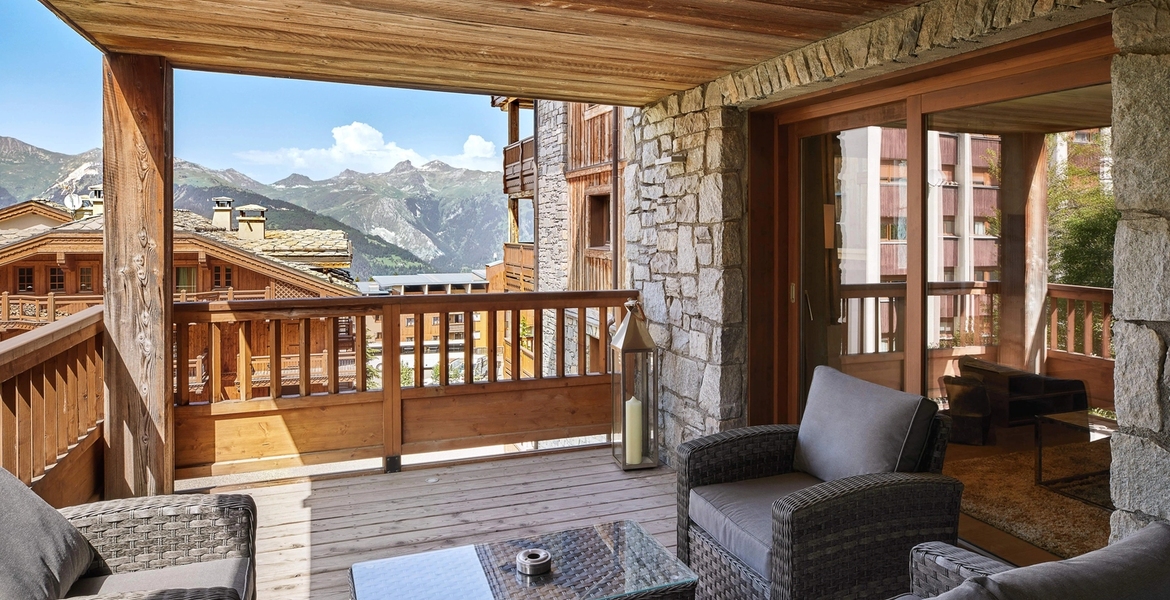 Apartamentos de estilo montañés en alquiler en Courchevel