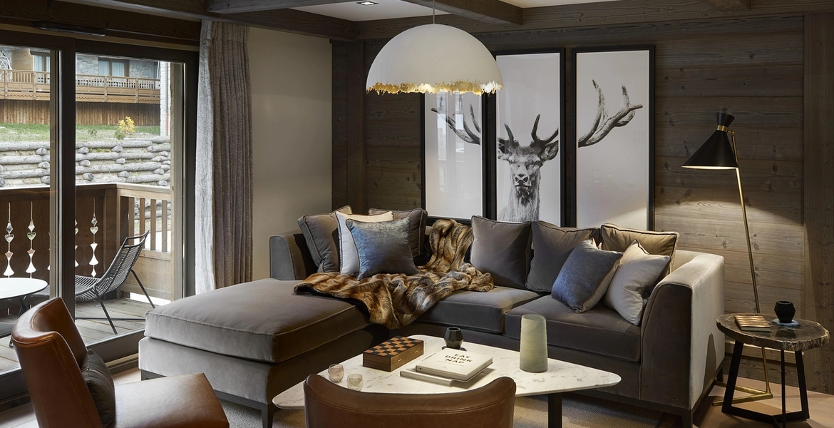 Luxury apartment in La Porte de Courchevel 1850 for rental  