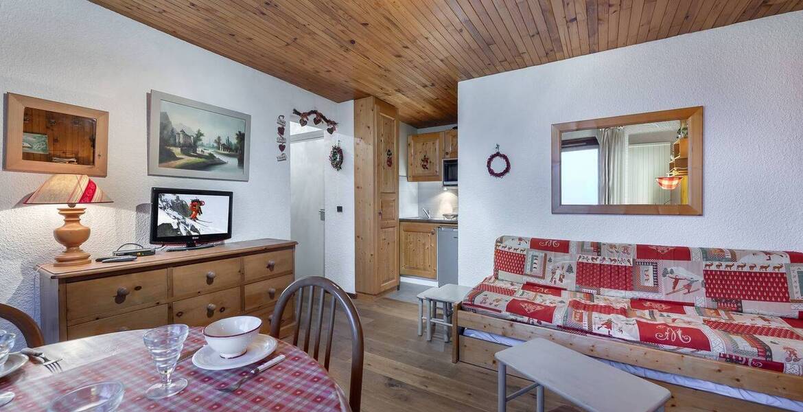 This apartment is located in the center of Courchevel 1850 