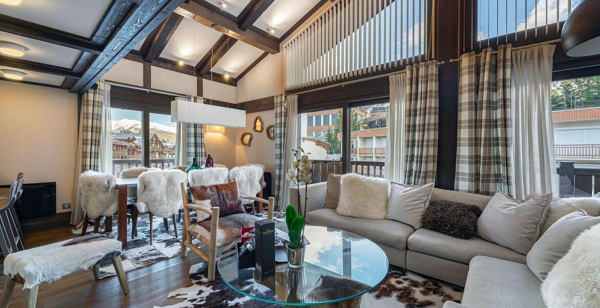 This magnificent duplex for rental in Courchevel 1650 