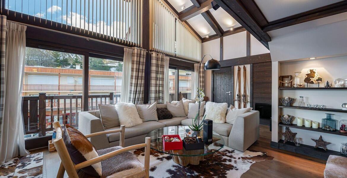 Ce magnifique duplex à louer est idéalement à Courchevel1650