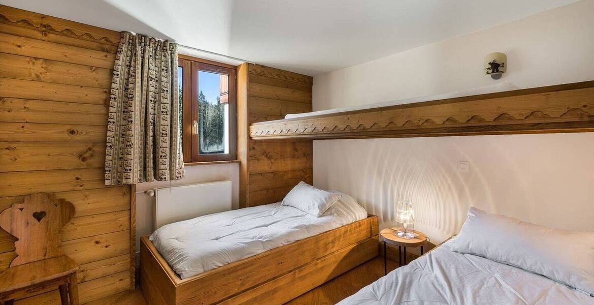 Apartment for rental is located in the Plantret Courchevel 