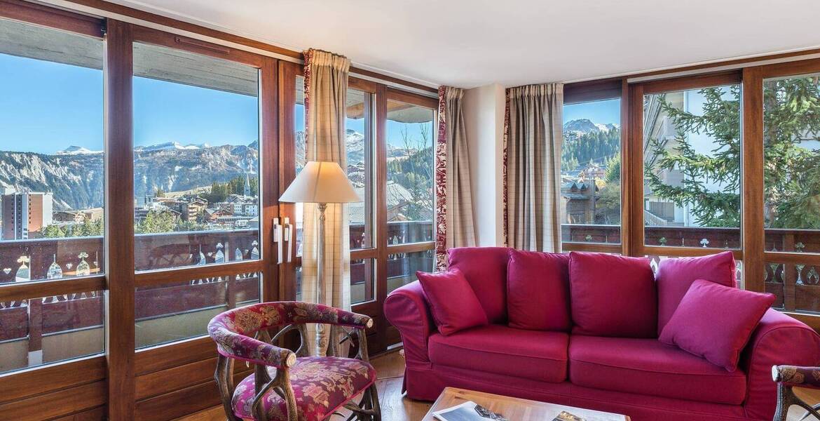 Apartment for rental is located in the Plantret Courchevel 