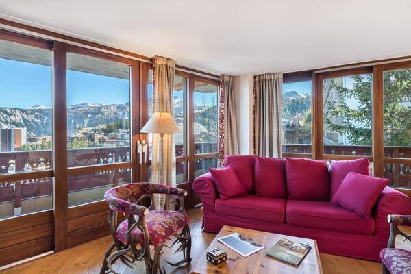 Apartment for rental is located in the Plantret Courchevel 