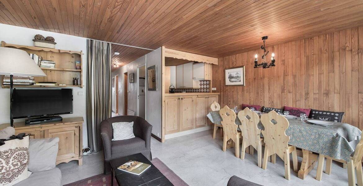 Bright traditional apartment for rental, Courchevel 1550 