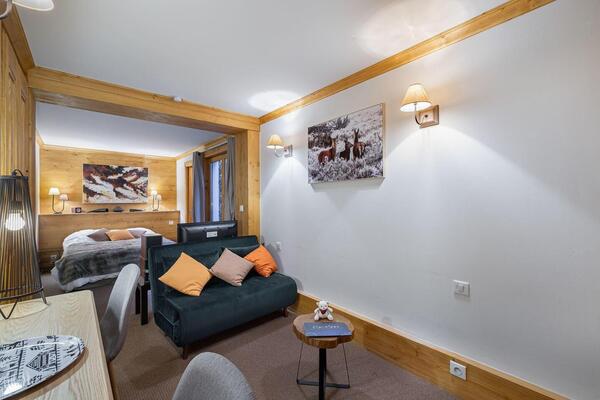 Duplex apartment studio for rental in Chenus, Courchevel