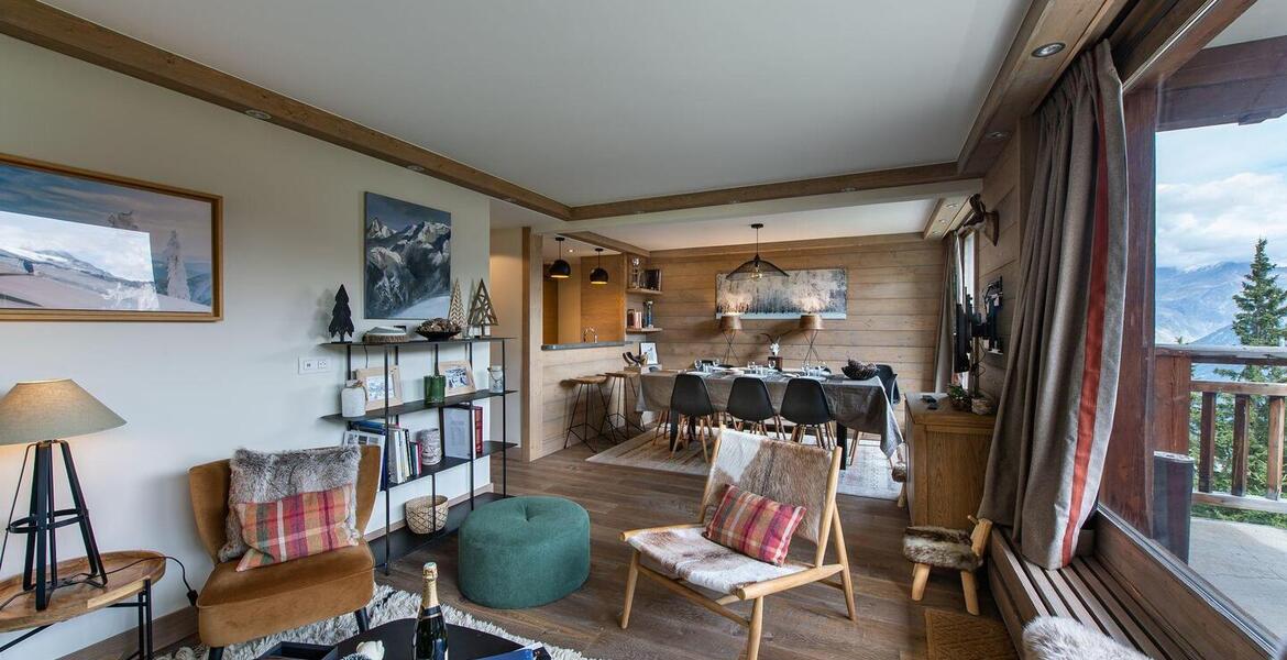 Duplex apartment studio for rental in Chenus, Courchevel