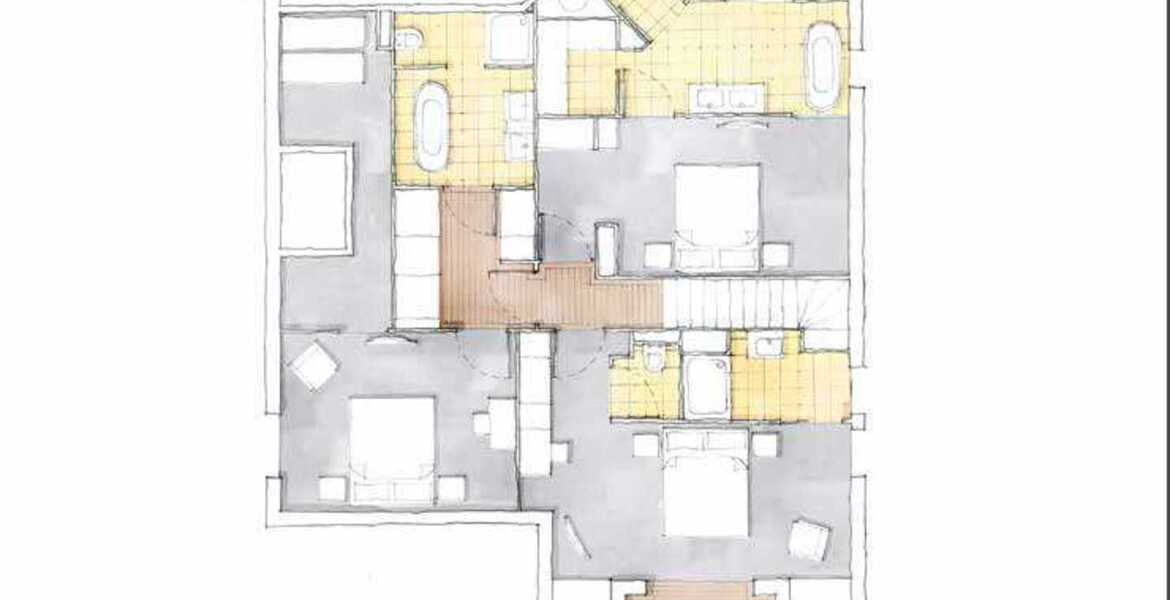 Appartement duplex à louer à Courchevel 1850 de 4 chambres 