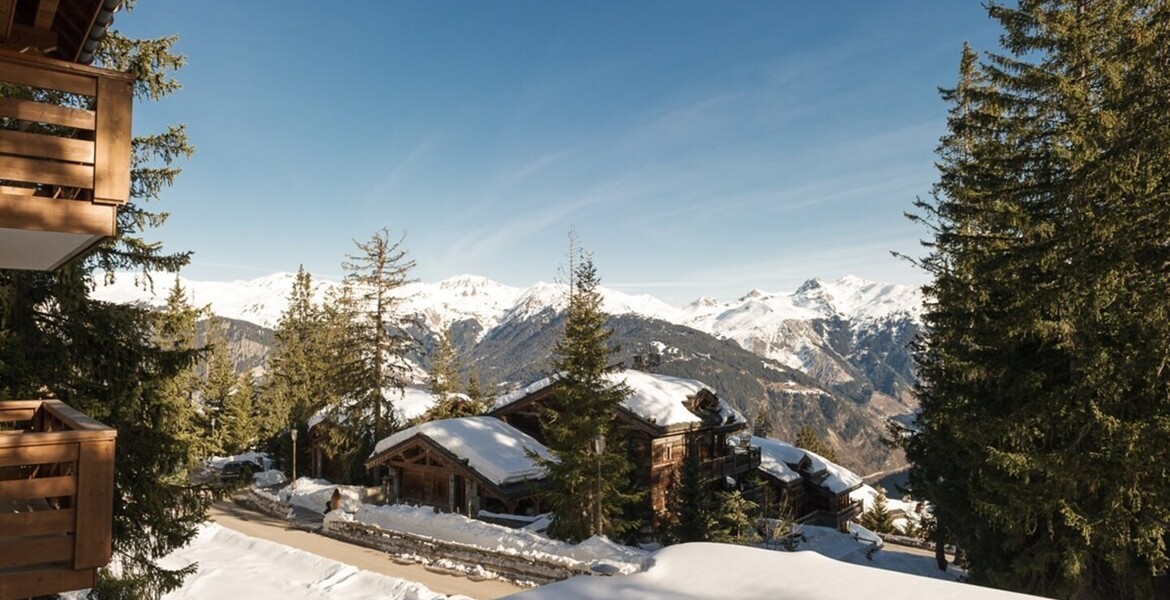 Mountain decoration and beautiful view from the living room 