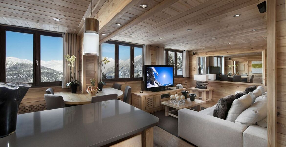 Superbe appartement skis aux pieds à louer à Courchevel 1850