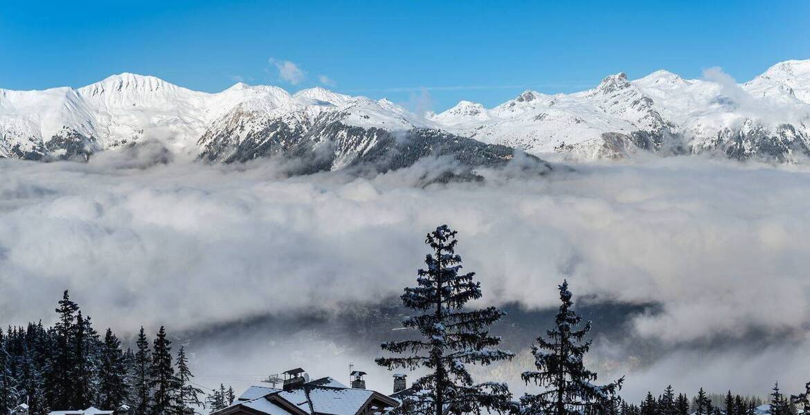 Cet appartement à louer a une magnifique vue sur la station 