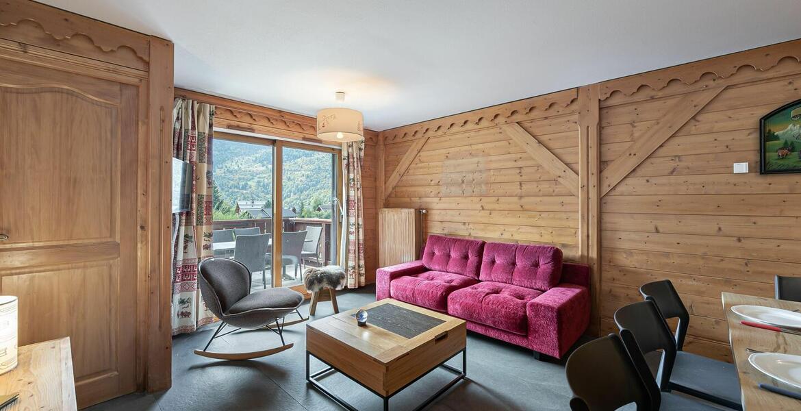 Ce bel appartement de 53 m² à louer à Méribel Village 