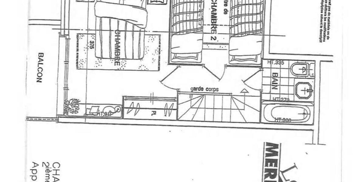 L'appartement situé dans la résidence Méribel Village