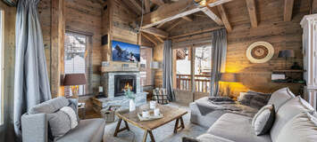 You will feel like in a chalet in this beautiful 145 m² flat