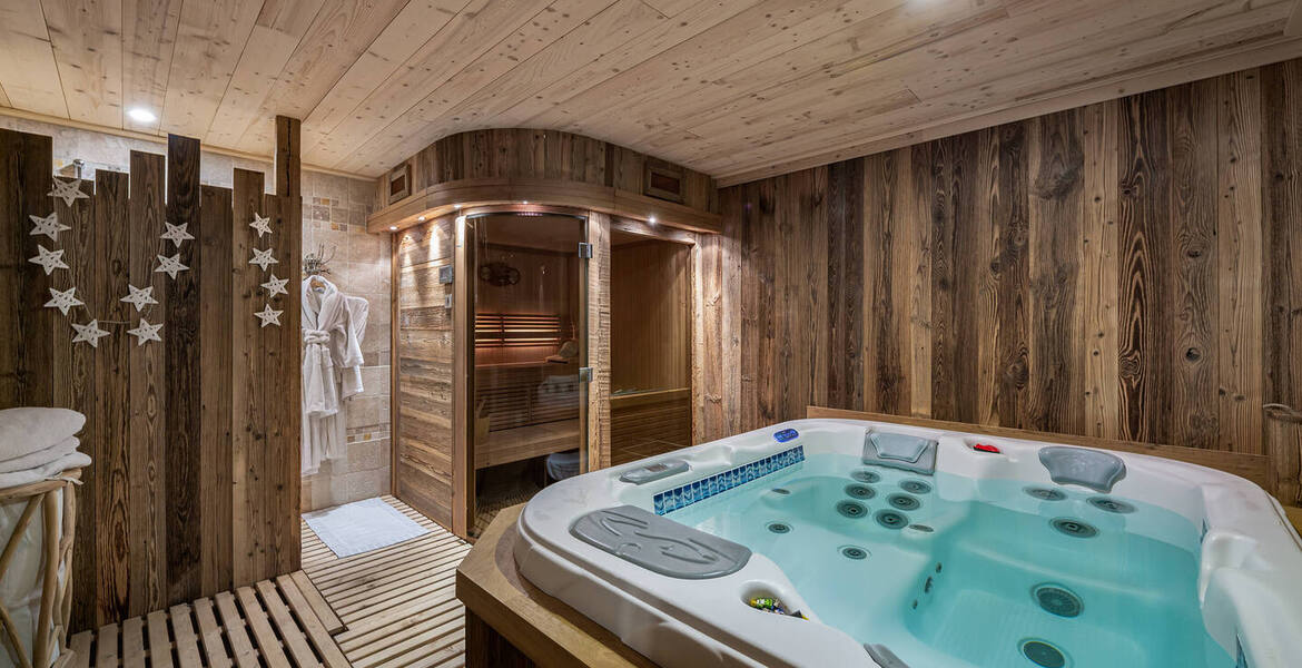 You will feel like in a chalet in this beautiful 145 m² flat