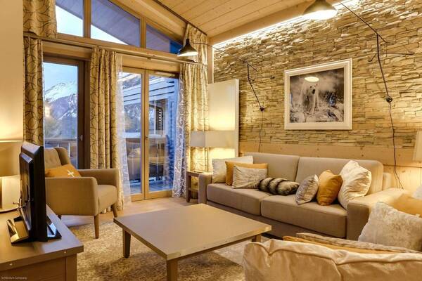 The apartment of the new upscale residence in Courchevel