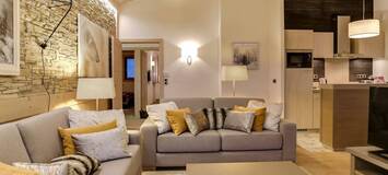 The apartment of the new upscale residence in Courchevel