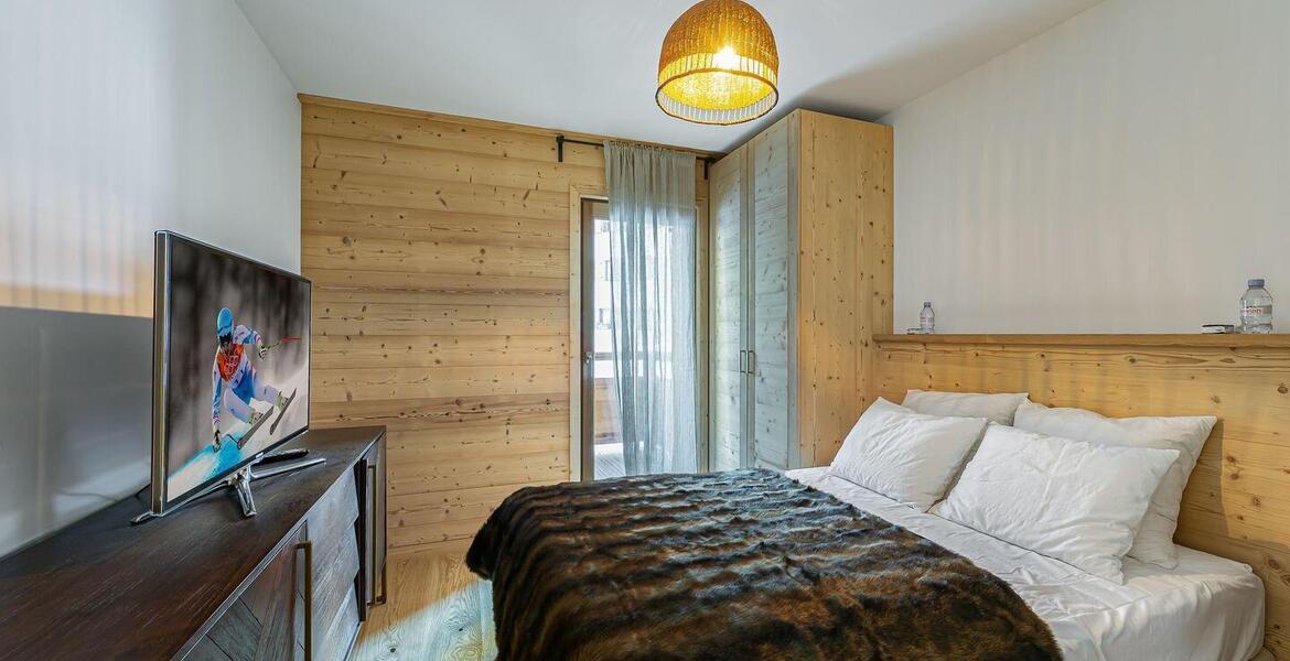This apartment for rental has two rooms in Courchevel 1650