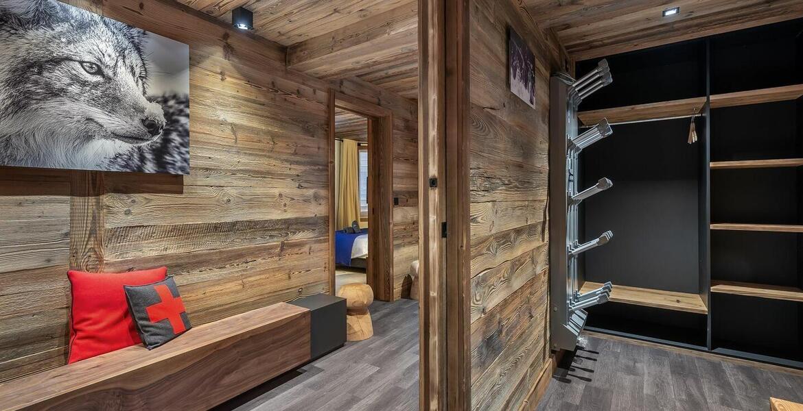 Este chalet es uno de los cuatro chalets en Courchevel 1550