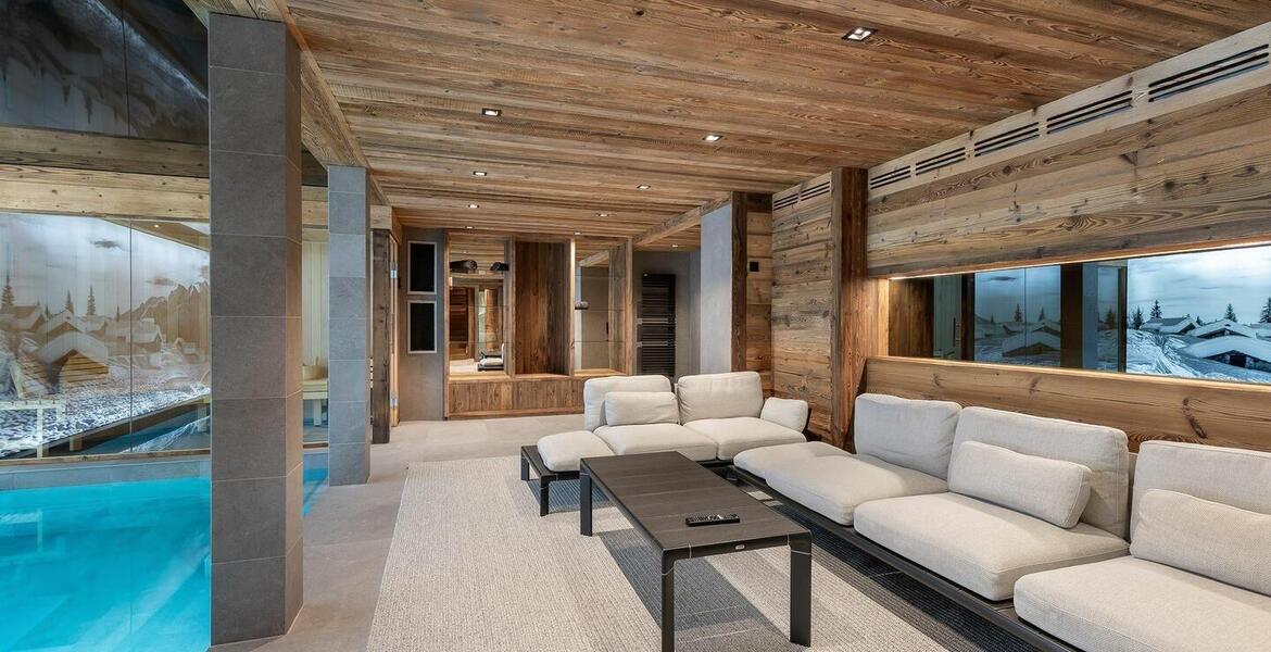 Este chalet es uno de los cuatro chalets en Courchevel 1550