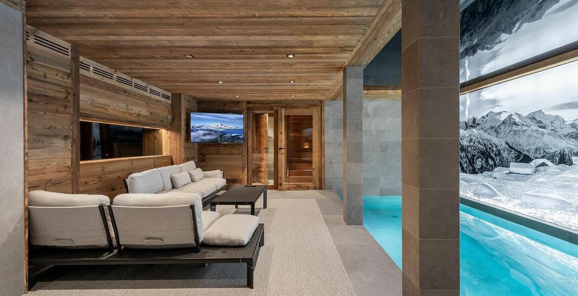 Este chalet es uno de los cuatro chalets en Courchevel 1550