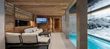 Este chalet es uno de los cuatro chalets en Courchevel 1550