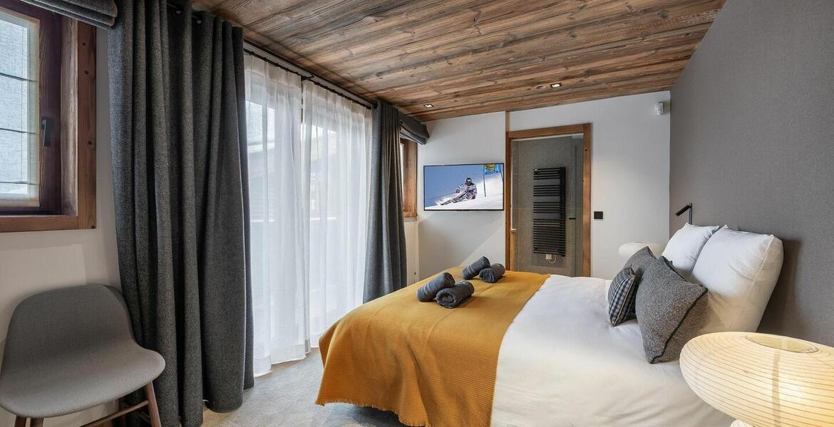 Este chalet es uno de los cuatro chalets en Courchevel 1550