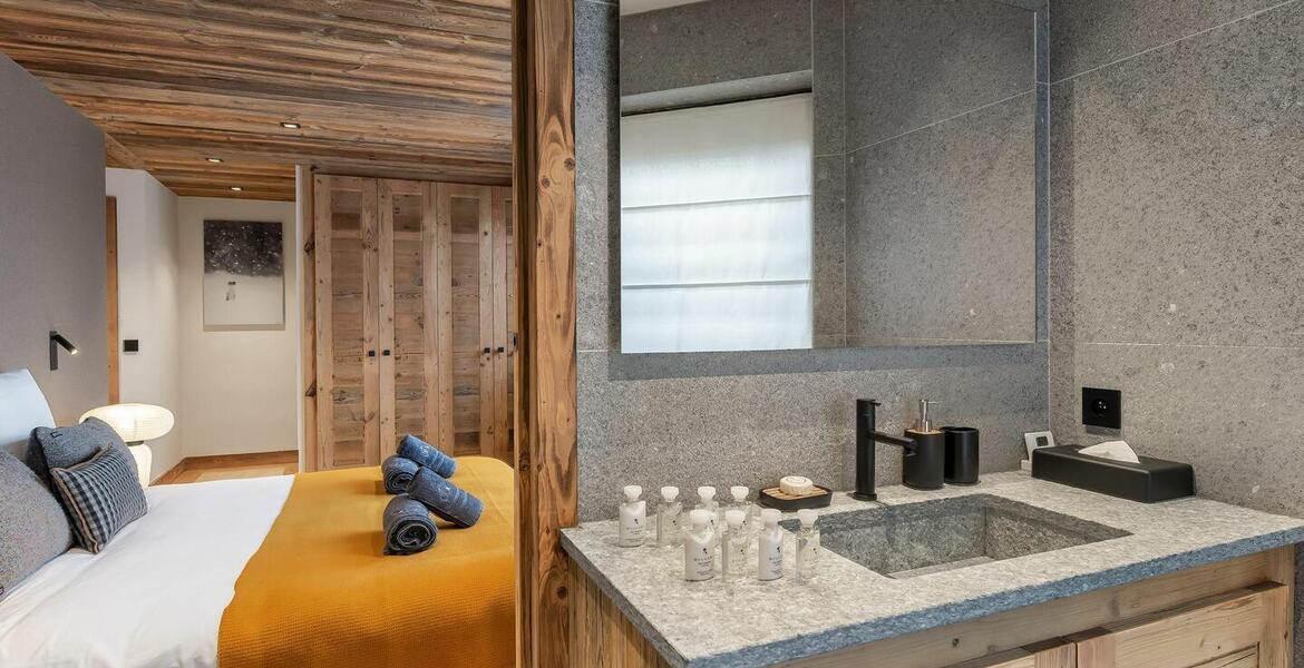 Ce chalet est l'un des quatre chalets à Courchevel 1550 