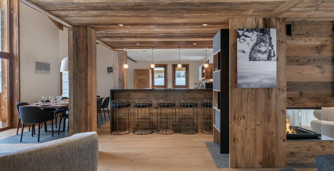 Ce chalet est l'un des quatre chalets à Courchevel 1550 