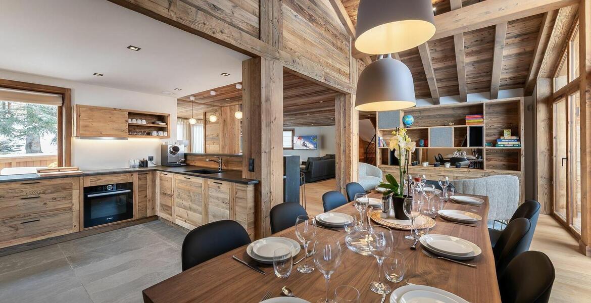 Ce chalet est l'un des quatre chalets à Courchevel 1550 