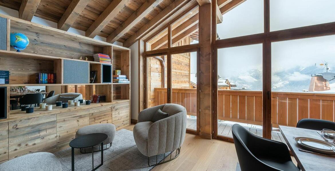 Este chalet es uno de los cuatro chalets en Courchevel 1550