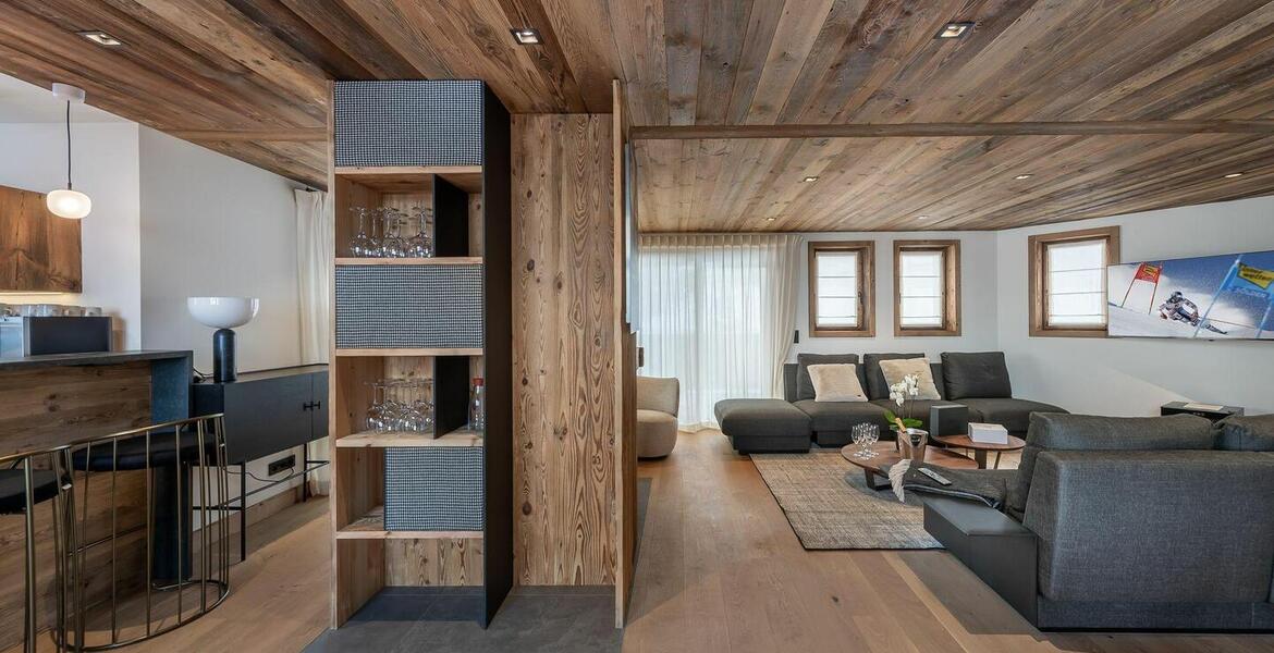 Ce chalet est l'un des quatre chalets à Courchevel 1550 