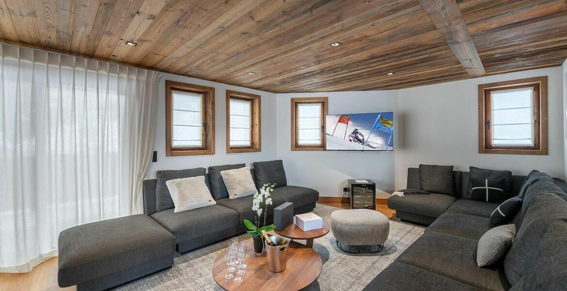 Este chalet es uno de los cuatro chalets en Courchevel 1550