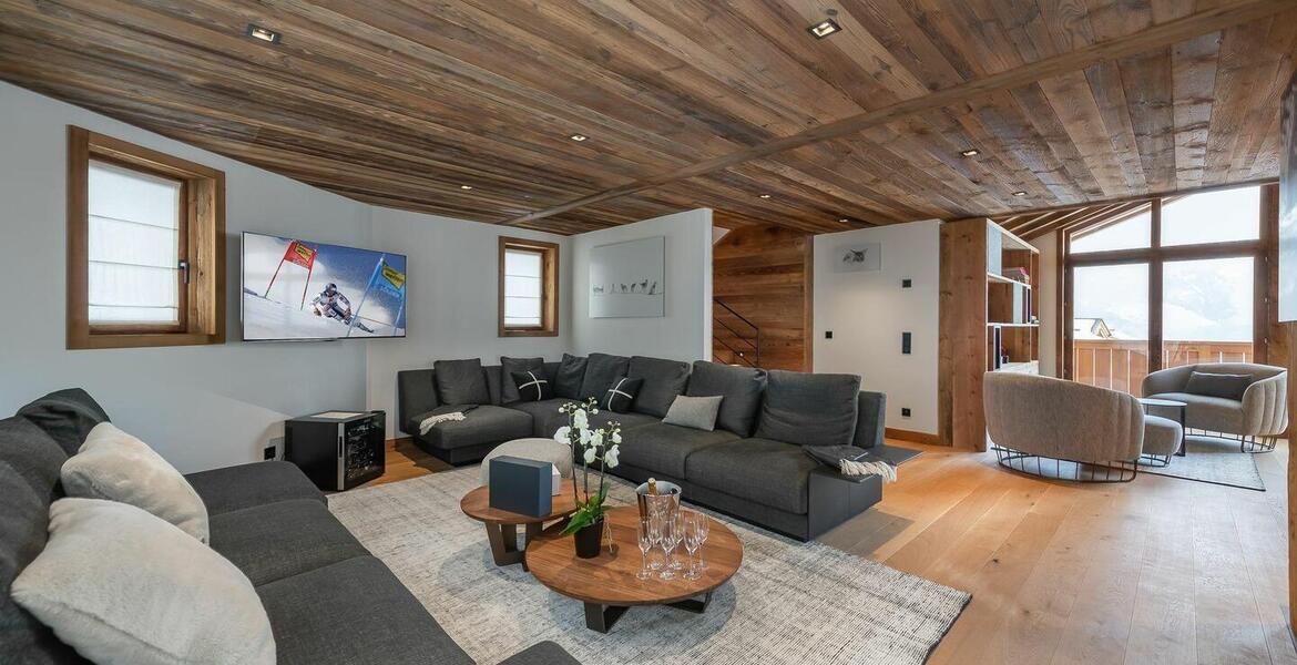 Este chalet es uno de los cuatro chalets en Courchevel 1550