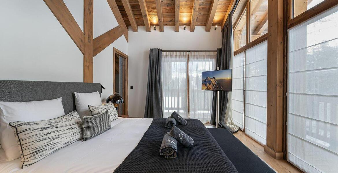 Este chalet es uno de los cuatro chalets en Courchevel 1550