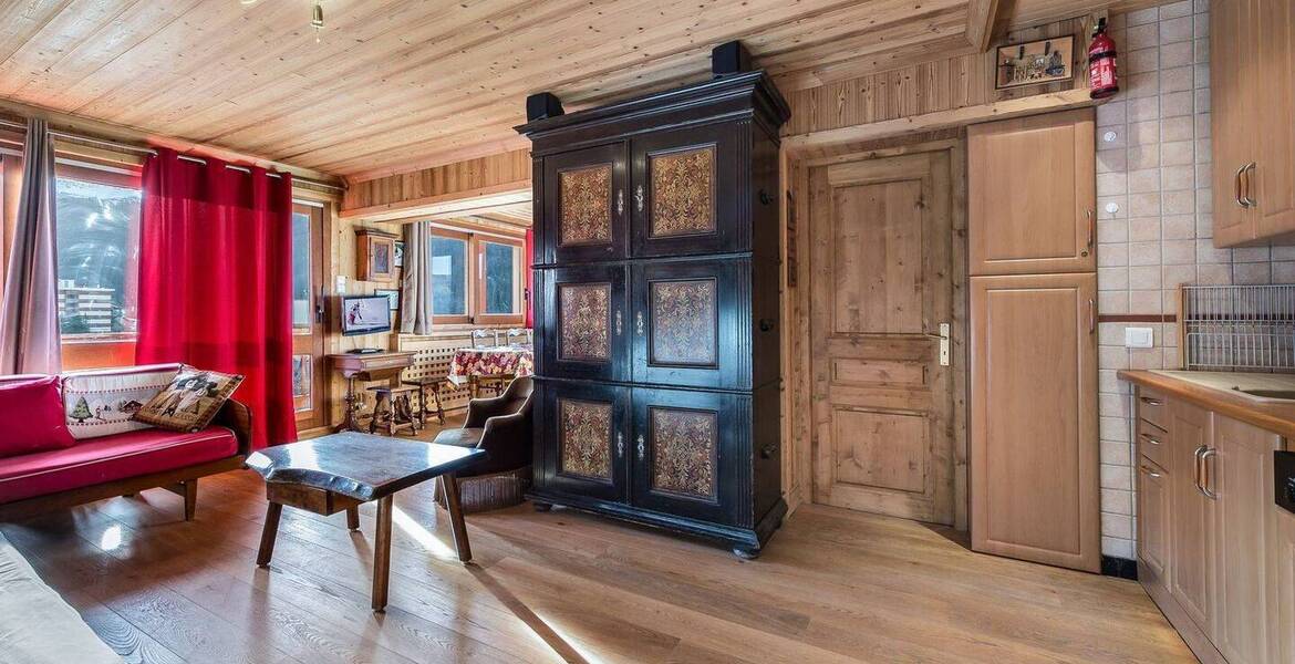 L'appartement est un grand deux chambres situé au Courchevel