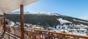 L'appartement est un grand deux chambres situé au Courchevel