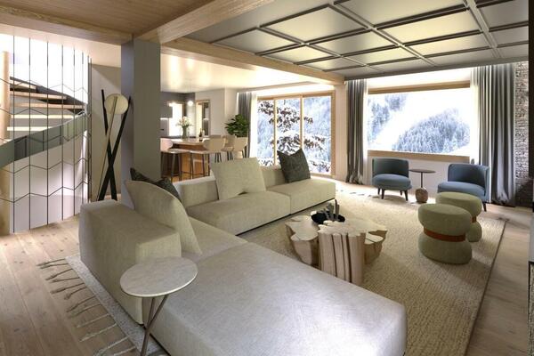 Chalet for rental in Méribel Village with 3 levels 