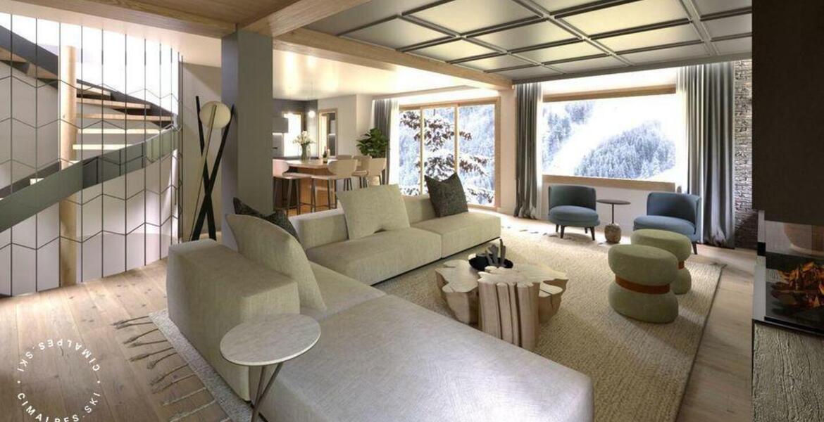 Chalet for rental in Méribel Village with 3 levels 