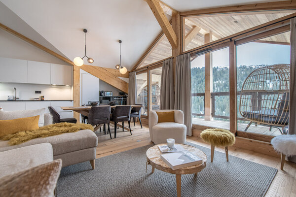 Apartamento de tres habitaciones en alquiler en Courchevel 