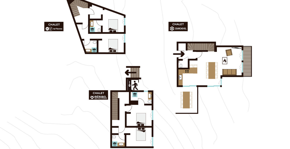 Chalet á MÉRIBEL à louer 130 m² 