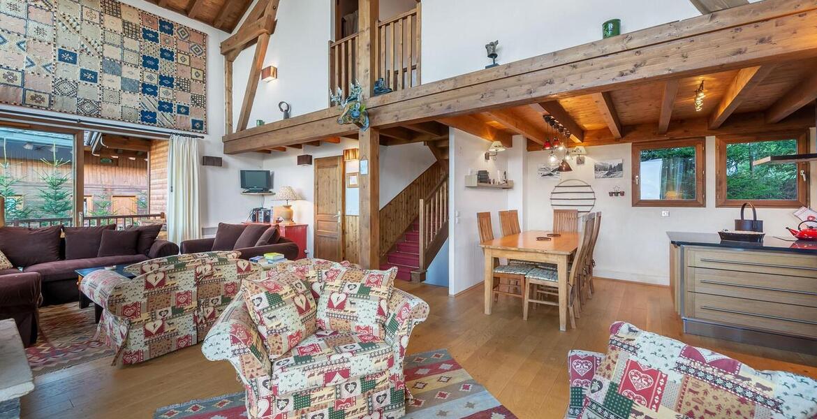 Chalet for rent in La Tania With its 6 bedrooms, 230 sqm