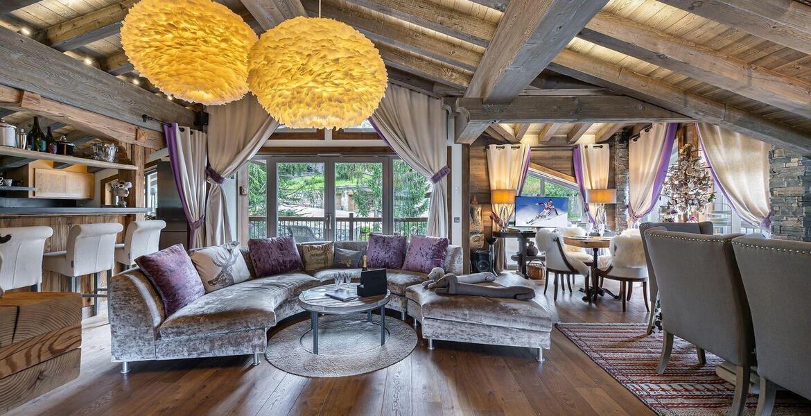 Chalet for rent in Courchevel 1650 Moriond with a pool