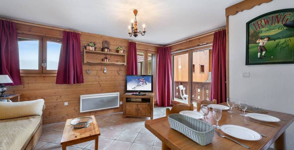 This charming apartment of 48m² in Mèribel Village
