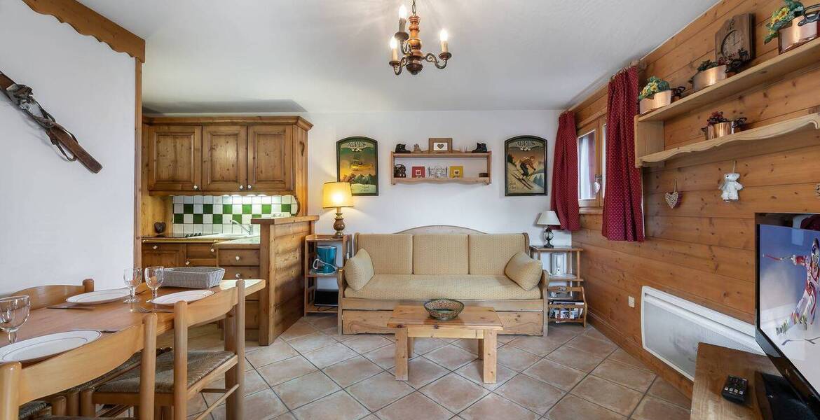 This charming apartment of 48m² in Mèribel Village