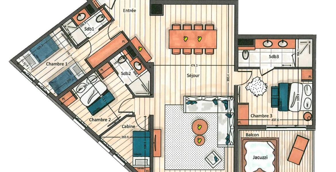 Este apartamento en alquiler en Courchevel 1650 Moriond 